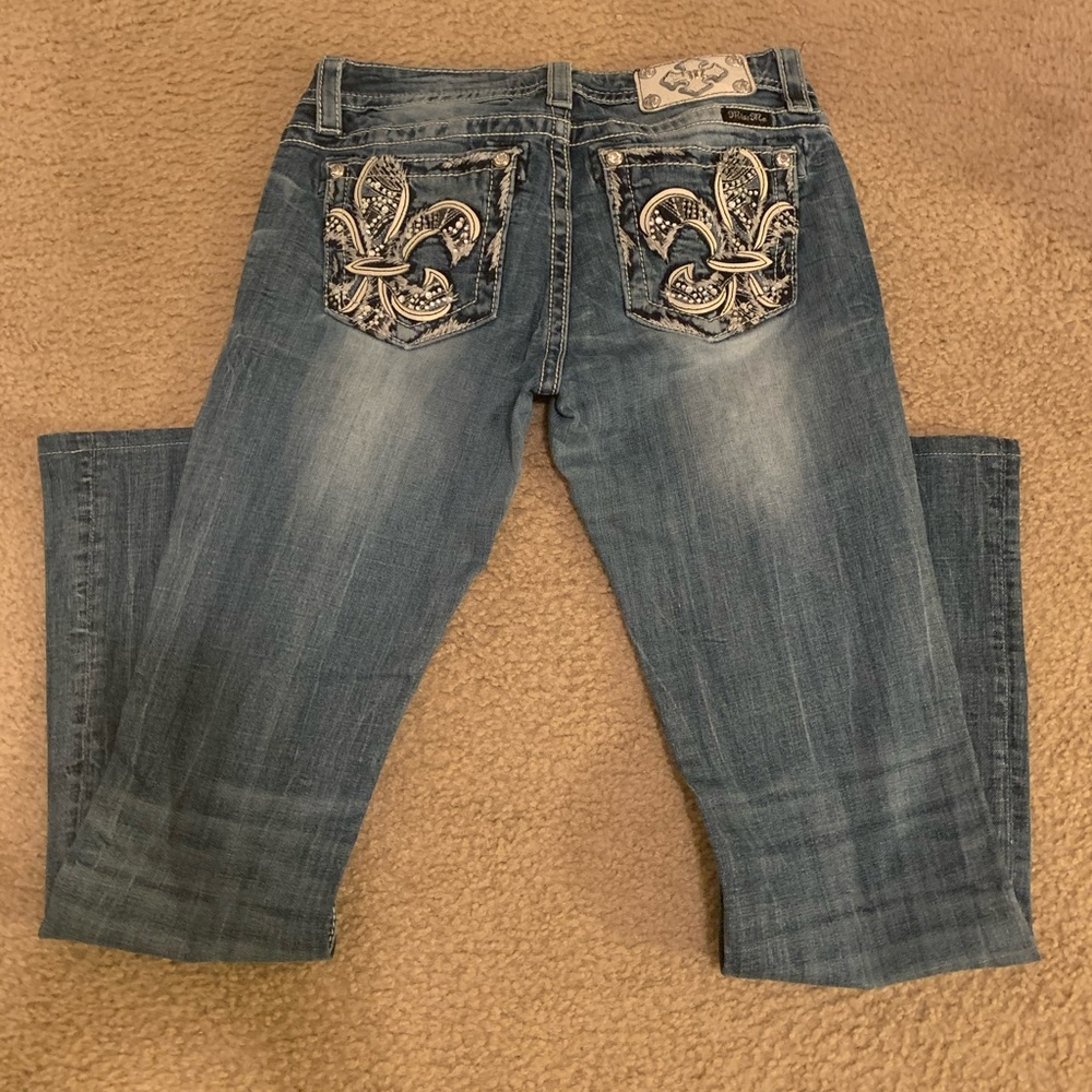MISS ME JEANS 29” waist hemmed to 31” inseam
